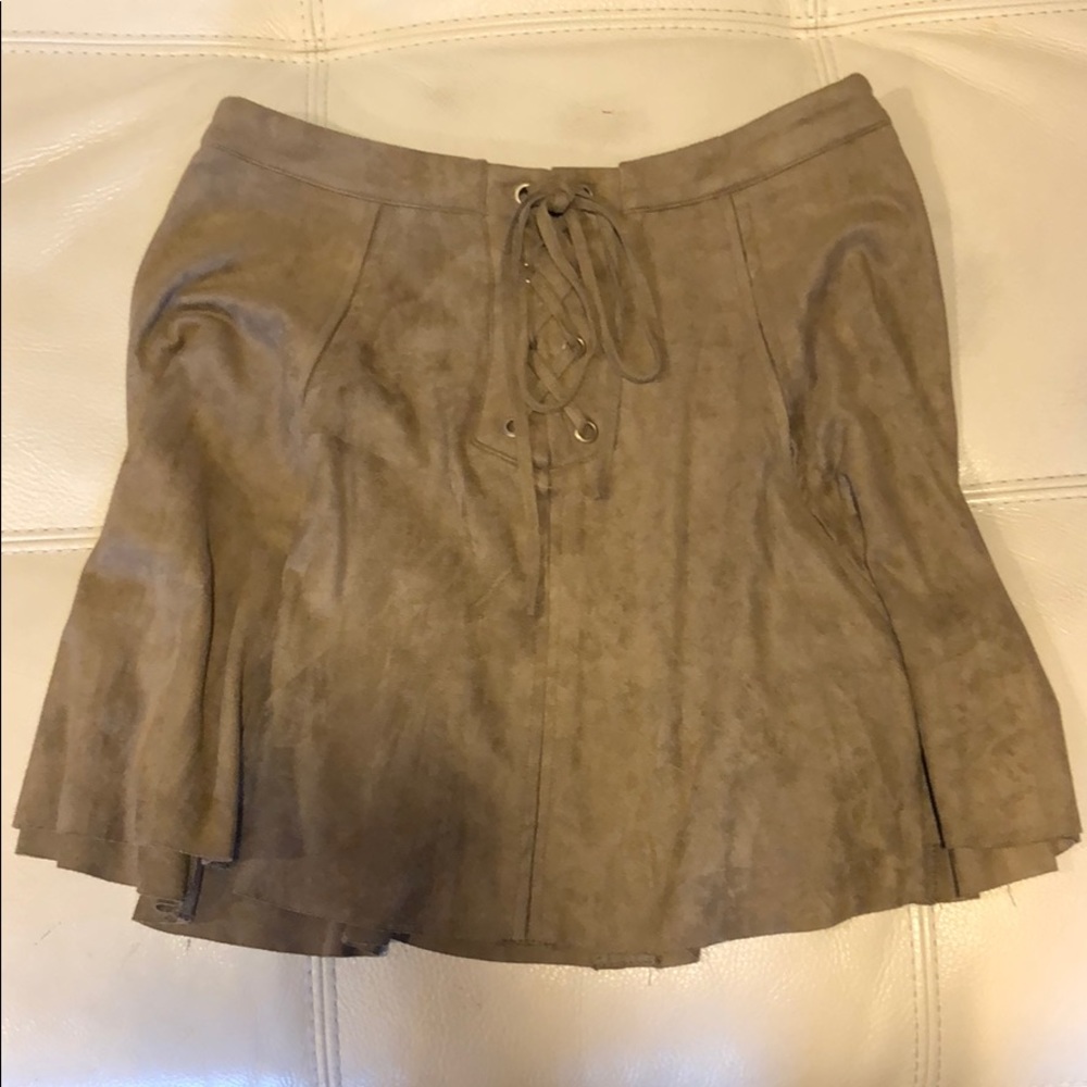 Design Lab Suede Skirt